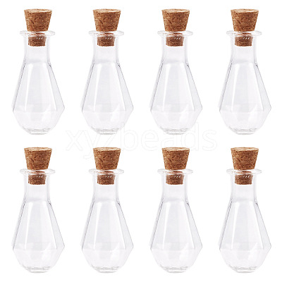 10Pcs Clear Glass Wishing Bottles AJEW-TA0002-85E-1