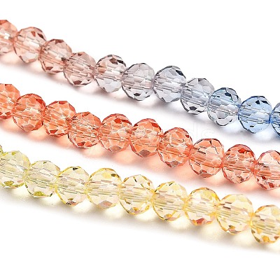 Transparent Painted Glass Beads Strands DGLA-A034-T4mm-A02-1