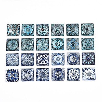 Glass Cabochons GGLA-S036-21D-1