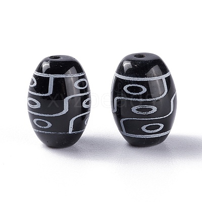 Tibetan Style dZi Beads TDZI-Z001-04-1