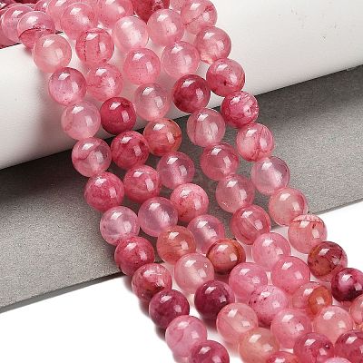 Natural Green Jade Beads Strands G-B128-A06-03-1