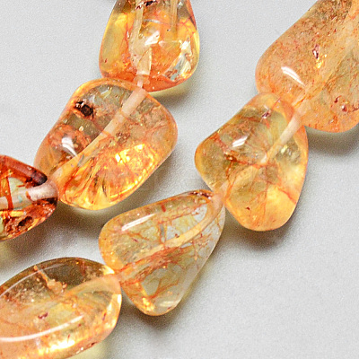 Natural Citrine Beads Strands G-Q948-51-1