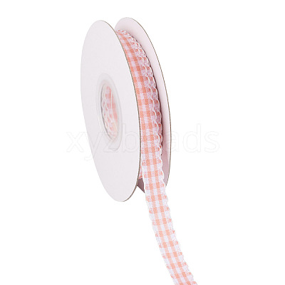 10 Yards Flat Polycotton(Polyester Cotton) Ribbon OCOR-TAC0030-01D-1