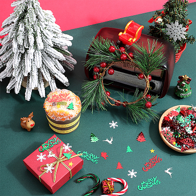 8 Sets Christmas Theme Plastic Cabochons KY-SC0002-22-1