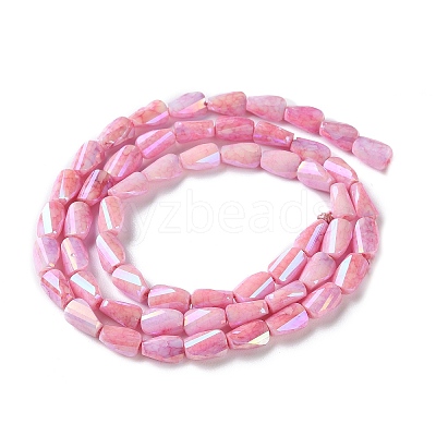 Ombre Effect Dyed Glass Beads Strands GLAA-I059-01E-1
