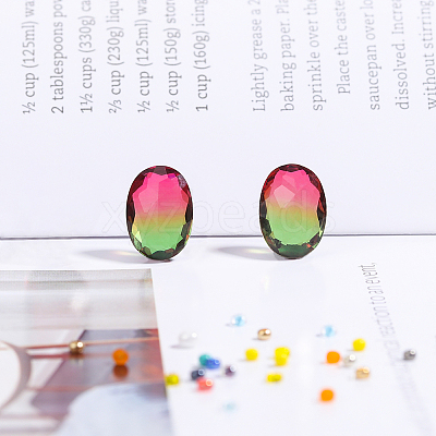 Pointed Back Glass Rhinestone Cabochons RGLA-OC0001-03B-1