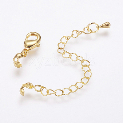 Long-Lasting Plated Brass Chain Extender X-KK-F711-11G-1