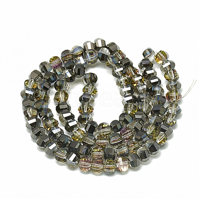 Electroplate Glass Beads Strands EGLA-Q094-A18-1
