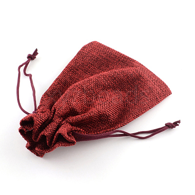 Burlap Packing Pouches Drawstring Bags ABAG-Q050-15x20-06-1