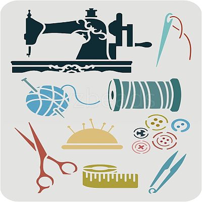 Large Plastic Reusable Drawing Painting Stencils Templates DIY-WH0202-443-1