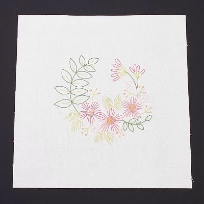 DIY Embroidery Fabric with Eliminable Pattern DIY-P032-C03-1