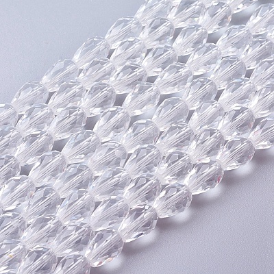 Glass Beads Strands X-GLAA-R024-11x8mm-12-1