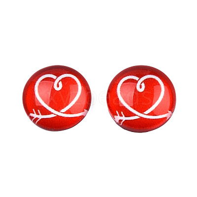 Glass Cabochons GGLA-WHC0001-06-1