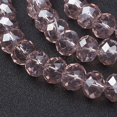 Glass Beads Strands GR10MMY-39L-1