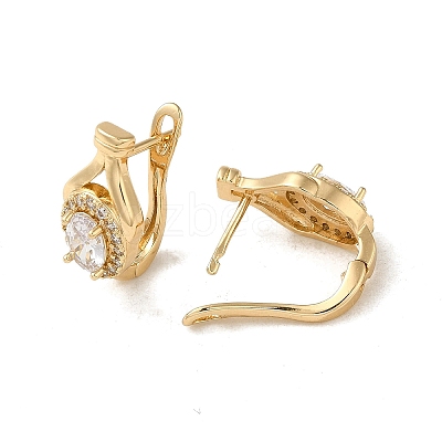 Brass Hoop Earrings EJEW-L271-13KCG-02-1