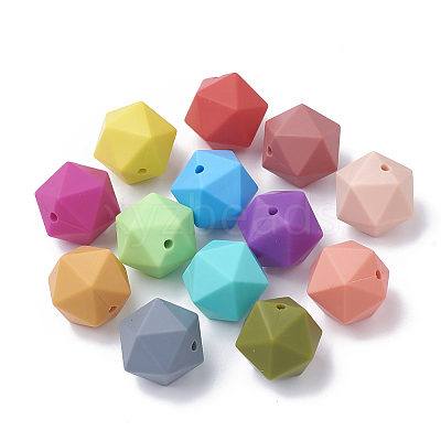 Food Grade Eco-Friendly Silicone Focal Beads SIL-T048-14mm-M-1