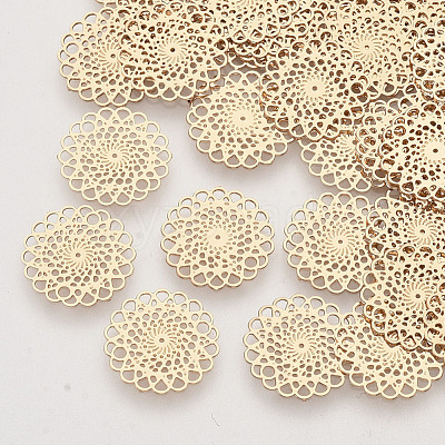 Brass Filigree Joiners Links X-KKC-R001-07LG-1
