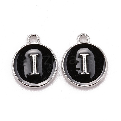 Platinum Plated Alloy Charms LS-ENAM-S118-02I-P-1