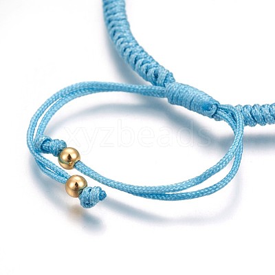 Nylon Cord Braided Bead Bracelets Making BJEW-F360-F17-1