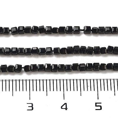 Natural Black Tourmaline Beads Strands G-H042-B21-01-1