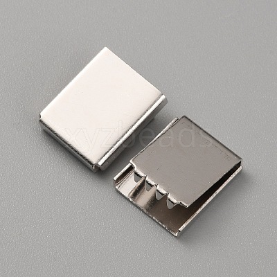 Brass Ribbon End KK-WH0035-76P-1