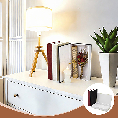 3Pcs 3 Colors Book Shaped Linen Magnetic Storage Boxes CON-GW0001-04-1