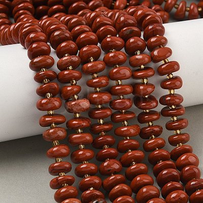 Natural Red Jaseper Beads Strands G-RM250109-A9-1