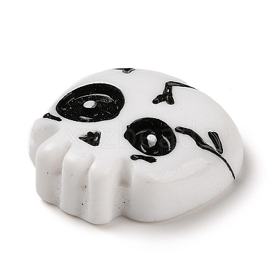Skull Halloween Opaque Resin Decoden Cabochons RESI-R446-01C-1