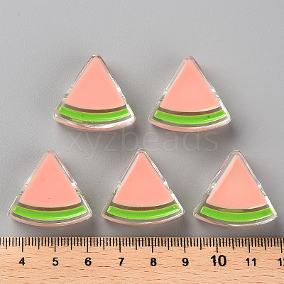 Transparent Enamel Acrylic Beads TACR-S155-001C-1