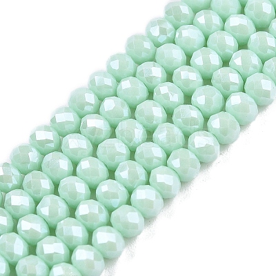 Electroplate Glass Beads Strands EGLA-A044-P3mm-A14-1