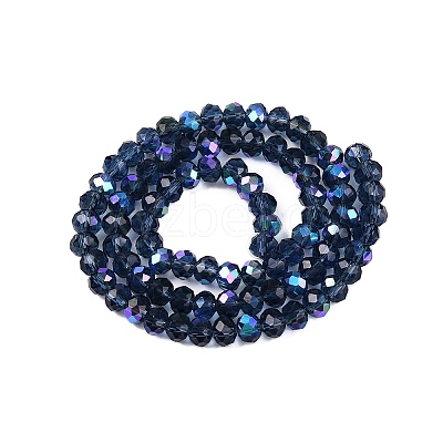 Electroplate Glass Beads Strands EGLA-A044-T6mm-L12-1