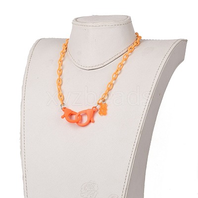 Personalized ABS Plastic Cable Chain Necklaces NJEW-JN03220-1