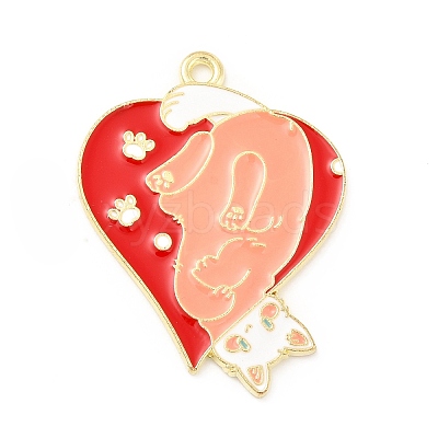 Alloy Enamel Pendants ENAM-D041-04D-1