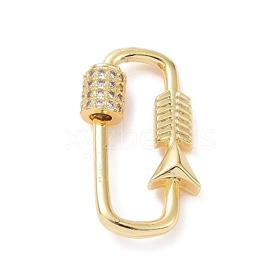 Brass Micro Pave Clear Cubic Zirconia Keychain Clasps LS-ZIRC-TAC0005-02B-G-1