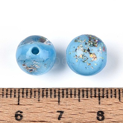 Handmade Foil Lampwork Beads LAMP-T021-31D-1