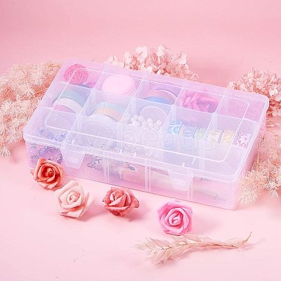 Rectangle Plastic Bead Storage Containers CON-PH0002-05-1