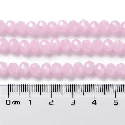Baking Paint Imitation Jade Glass Bead Strands LS-DGLA-A034-J8MM-A26-1