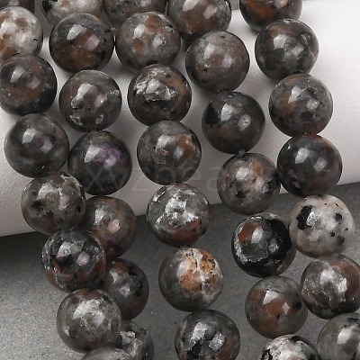Natural Fluorescent Syenite Rock(Glow under UV Light) Beads Strands GG-NH0012-A01-8mm-1