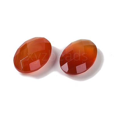 Natural Red Agate(Dyed & Heated) Cabochons G-O175-15C-01-1