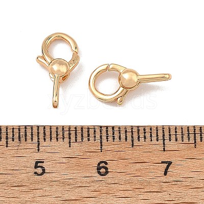 SHEGRACE Brass Spring Ring Clasps XGRQ58597-785G-1