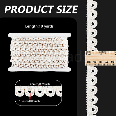 10 Yards Cotton Lace Trim OCOR-PH0007-18A-01-1