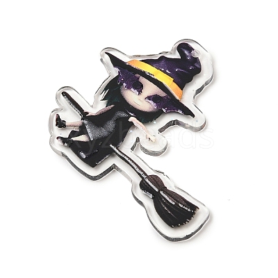 Halloween Printed Acrylic Pendants MACR-I041-02F-1