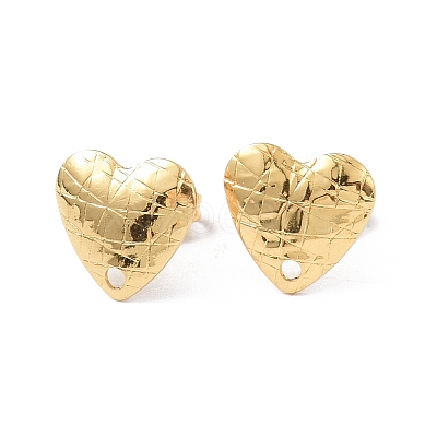 Ion Plating(IP) 304 Stainless Steel Stud Earring Finding EJEW-I285-11G-1