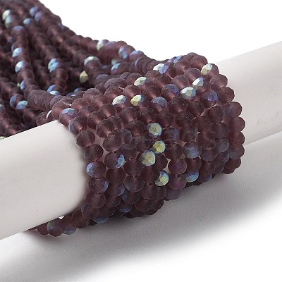 Transparent Glass Beads Strands EGLA-A044-T2mm-MB13-1
