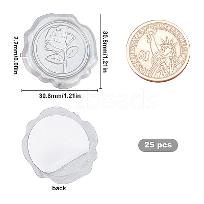 Adhesive Wax Seal Stickers DIY-WH0201-02D-1