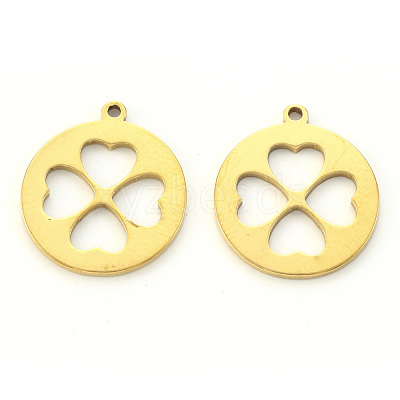 PVD Vacuum Plating 201 Stainless Steel Pendants STAS-N092-12G-1