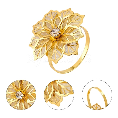 12 Pcs 6 Colors Alloy Napkin Rings AJEW-GF0002-70-1