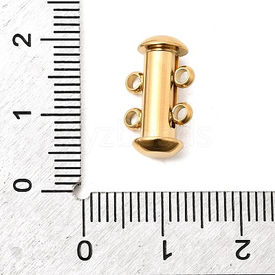 304 Stainless Steel Slide Lock Clasps STAS-F350-01A-G-1