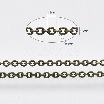 Brass Cable Chains CHC-034Y-AB-NR-1