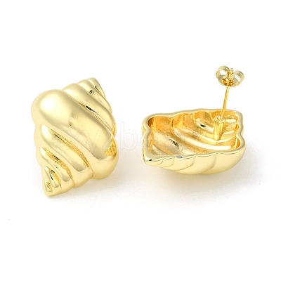 Rack Plating Brass Stud Earrings EJEW-Q786-01G-1